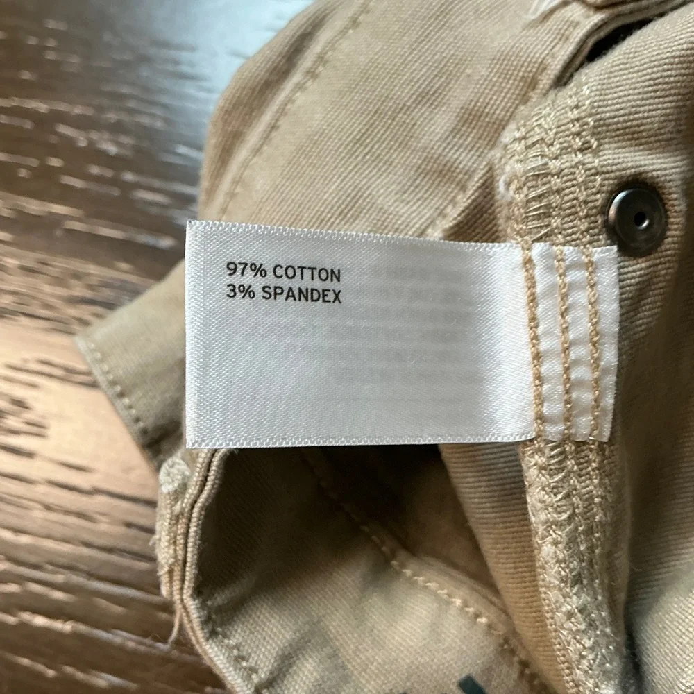 Duluth Flex Fire Hose Mens 48x32 Relaxed Fit Khaki Cotton Spandex Work Pants Tan